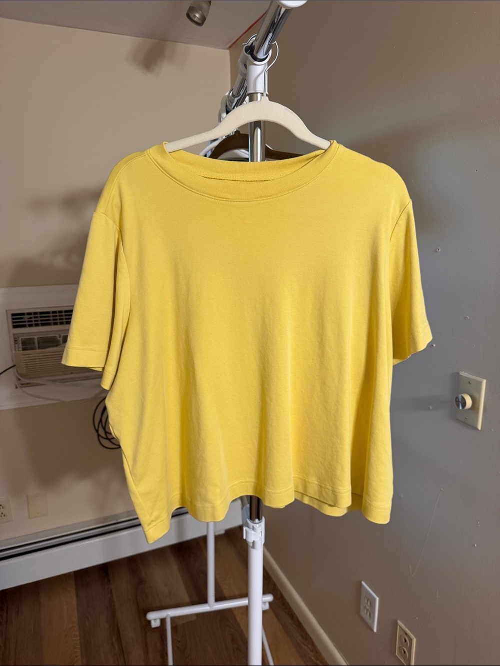 Old Navy Bright Yellow Crop Tee